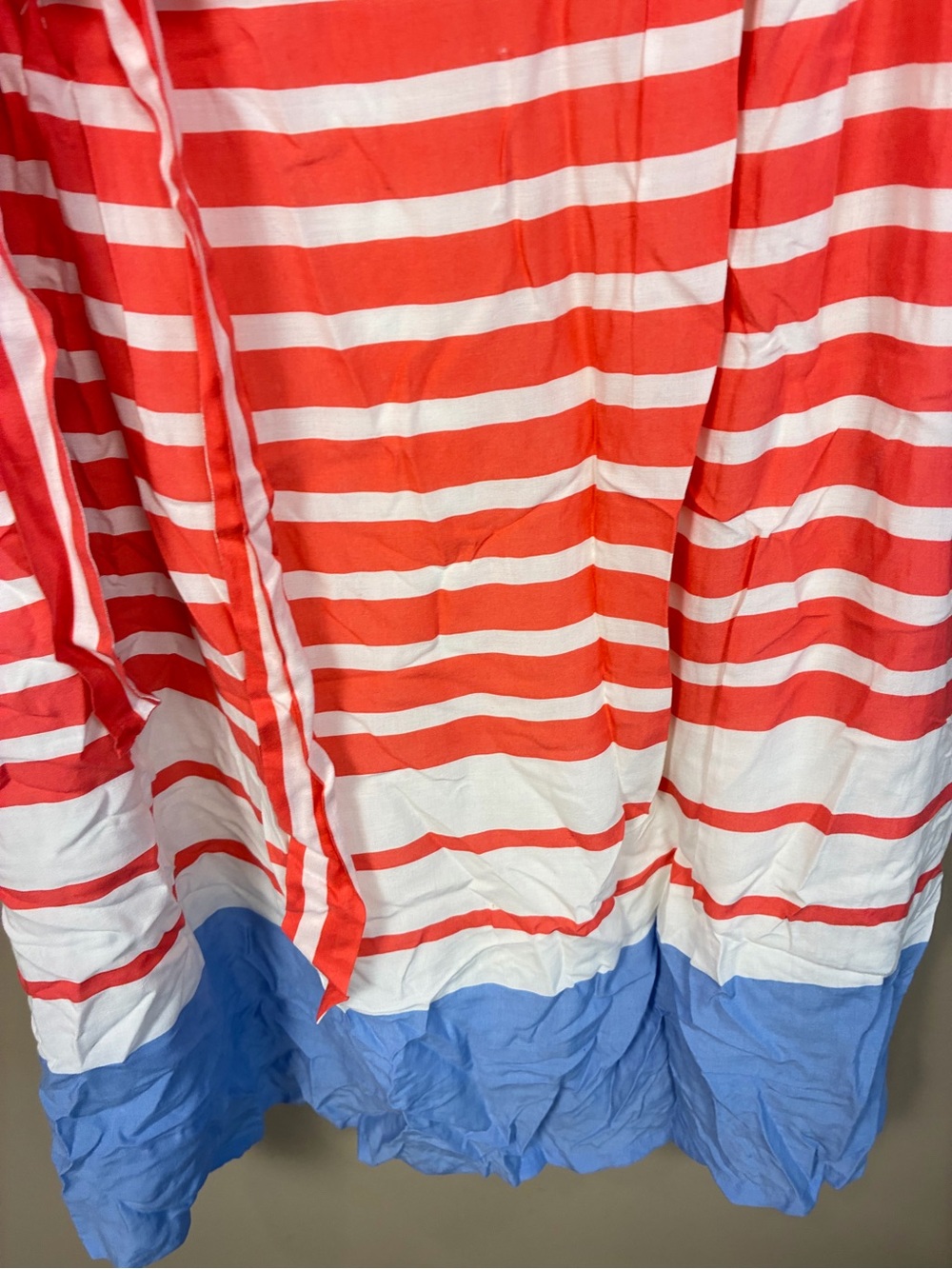 Boden Striped Belted Short Sleeve Knee Length Dress - Picture 4 of 14